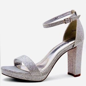 Silver Sparkly Heels